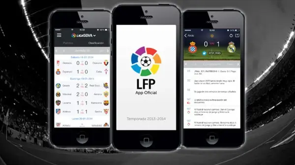 Aspectos técnicos de la aplicación para móvil de la Liga de Fútbol