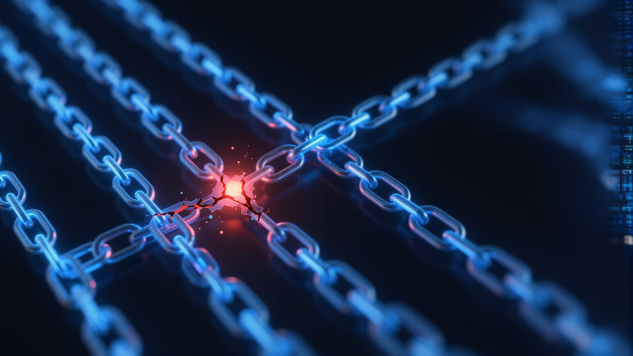 Representación visual del efecto cascada de NIS2 sobre la cadena de suministro: una gran empresa regulada exige cumplimiento de ciberseguridad a sus proveedores medianos, que a su vez lo exigen a sus subcontratistas, ilustrando como la normativa afecta indirectamente incluso a las pymes más pequeñas