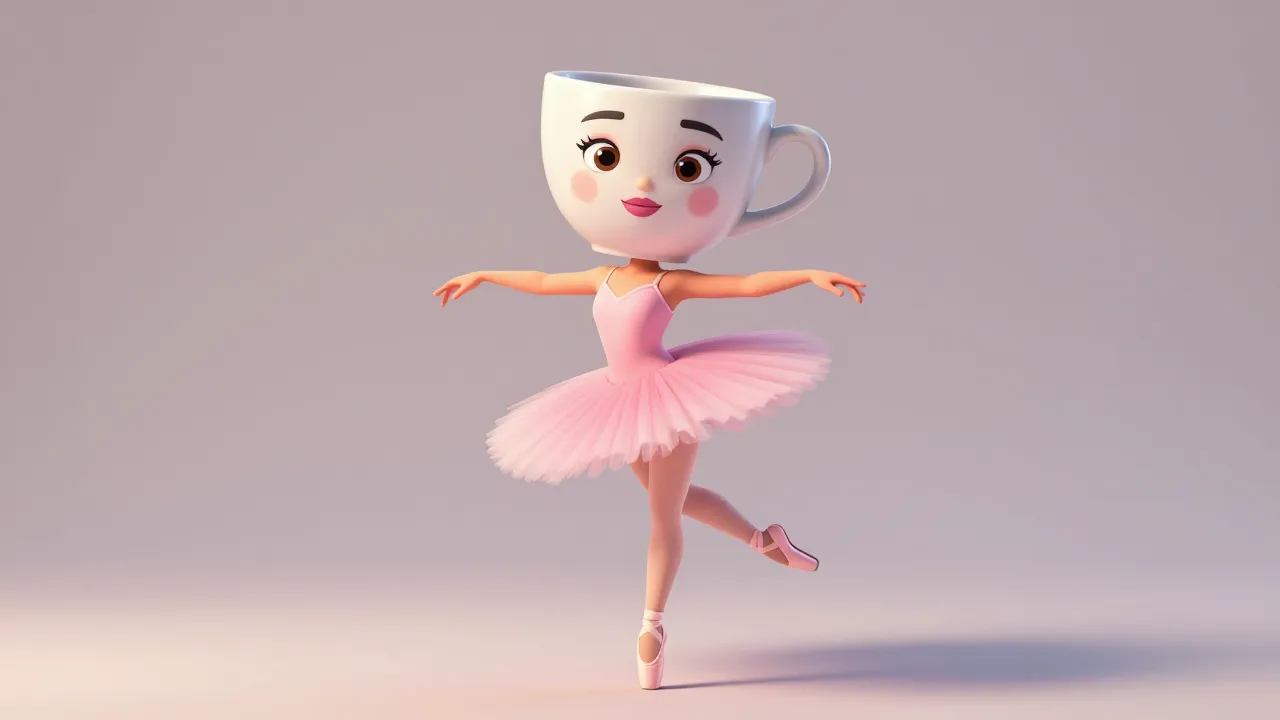 Ballerina Cappuccina: una taza de cappuccino con nata como cabeza sobre un cuerpo de bailarina con tutú rosa y zapatillas de punta — personaje Italian Brainrot que Fortnite vende como skin por 1.500 V-Bucks a pesar de la incertidumbre sobre su propiedad intelectual