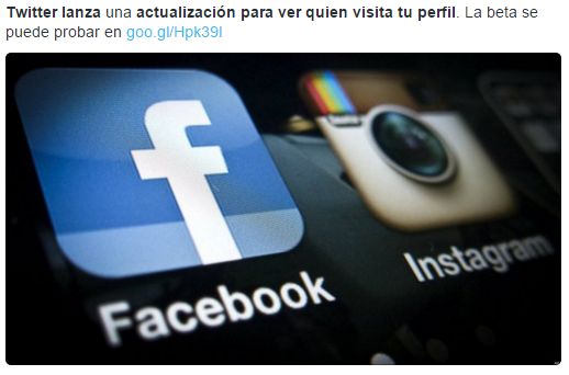 twitter no ha lanzado una actualización